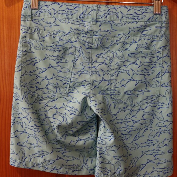 Cat & Jack Boys Shark Print Swim Trunk Shorts 10 - Picture 5 of 8